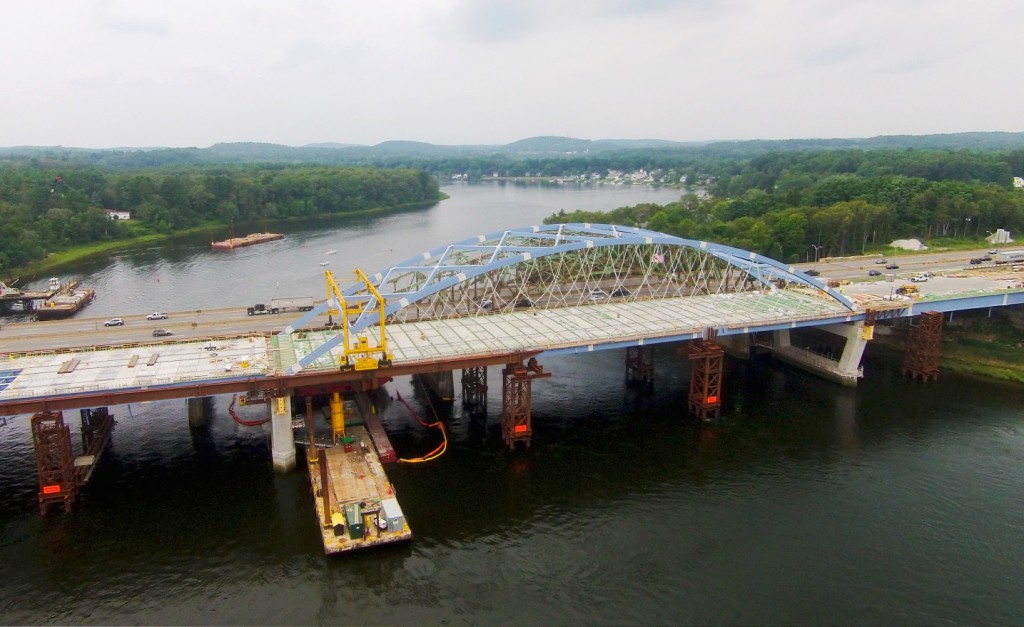 HRV is currently performing quality inspection of steel fabrication of built up girders, gear boxes and machine parts, elastomeric bearings, and miscellaneous bridge parts on the MassDOT Whittier Bridge.